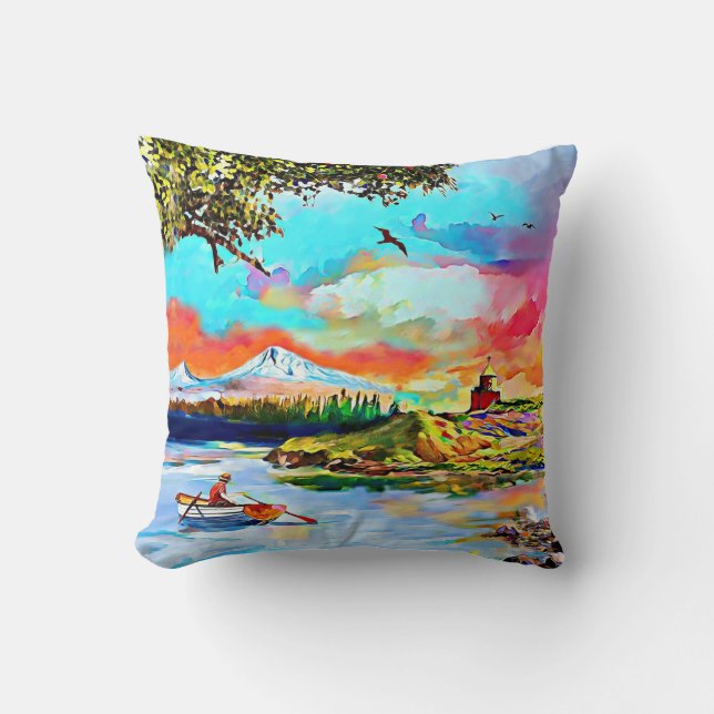 My Land Throw Pillow (Front)