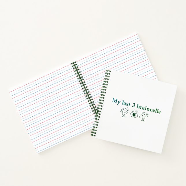My Last 3 Braincells Dancing Blobs Quote Notebook (Inside)