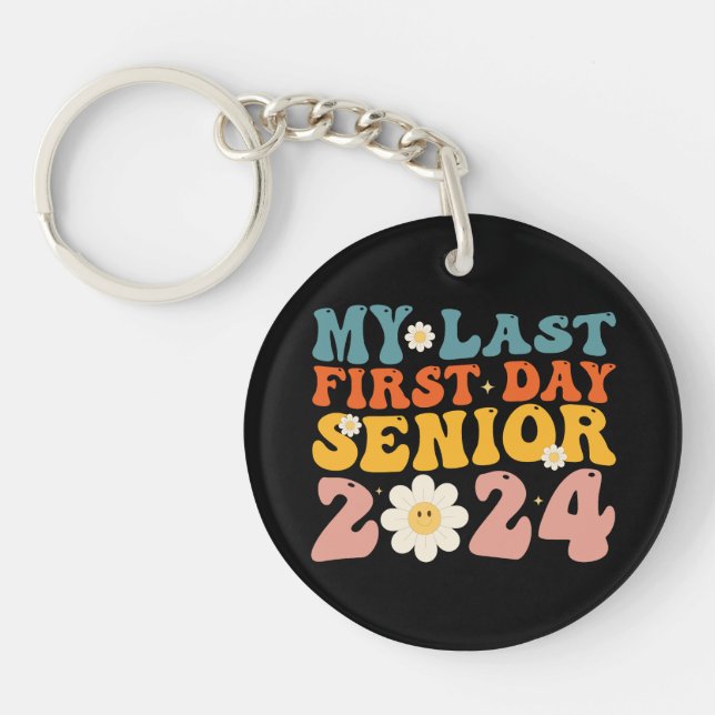 My Last First Day Senior Class of 2024 Key Ring (Front)