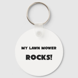MY Lawn Mower ROCKS! Key Ring