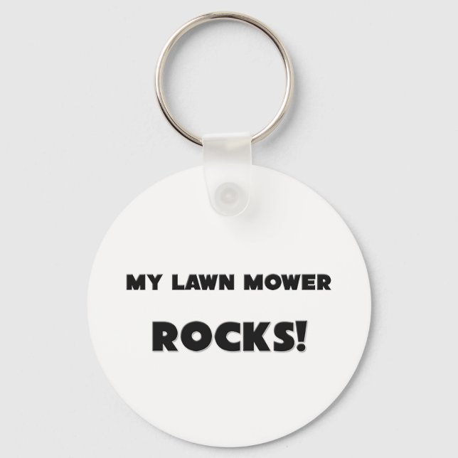 MY Lawn Mower ROCKS! Key Ring (Front)
