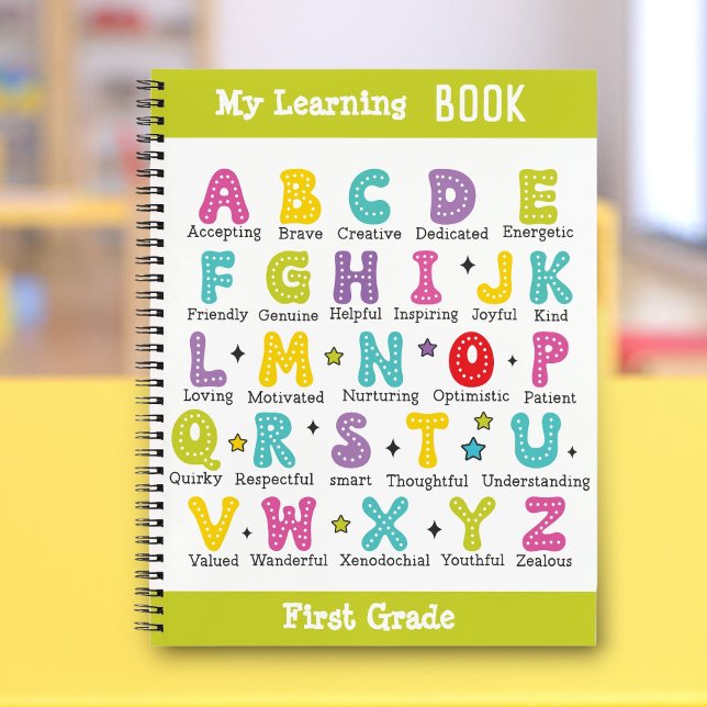 My Learning Book custom name  colourful letters (My Learning Book custom name colorful letters)