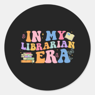 My Librarian Era Last Day Of School Back To School Classic Round Sticker