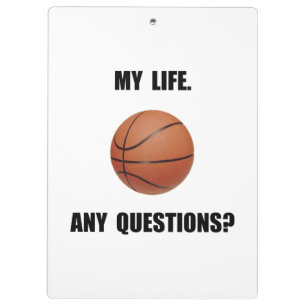 My Life Basketball Clipboard