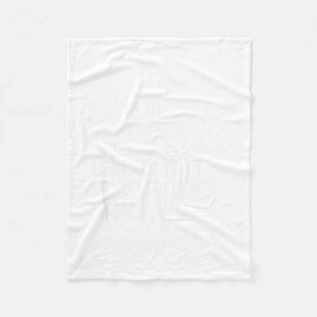 My Life Changed When I Learned to Trust GOD Fleece Blanket (Front)