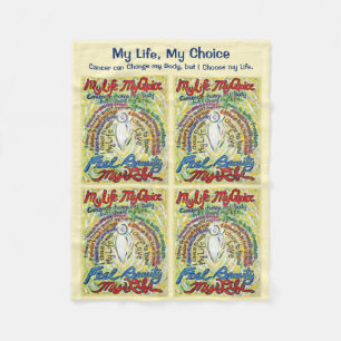 My Life Choice Cancer Angel Soft Fleece Blankets