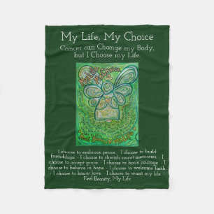 My Life Choice Cancer Poem Soft Fleece Blanket