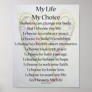 My Life Diabetes Inspirational Poem Poster