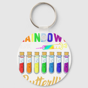 my life is all rainbows and butterflies 2.png key ring