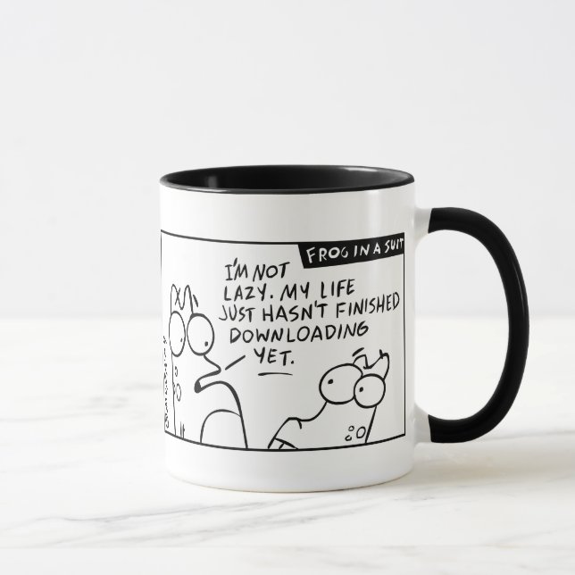 "My Life is Downloading" Mug (Right)