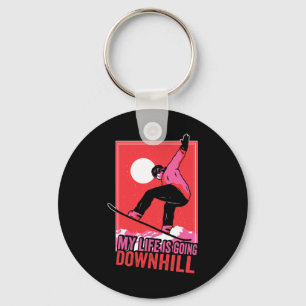 My Life Is Going Downhill Key Ring