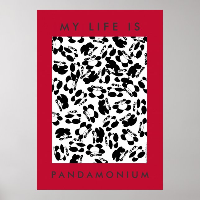 My life is panda-monium poster (Front)