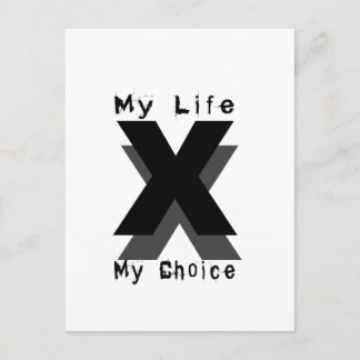 my life my choice postcard