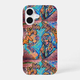 My Life, My Choice. Princess-like woman & Fractal iPhone 16 Case