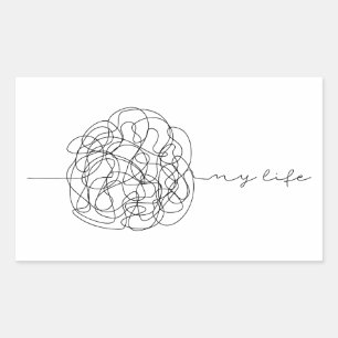 My Life Rectangular Sticker