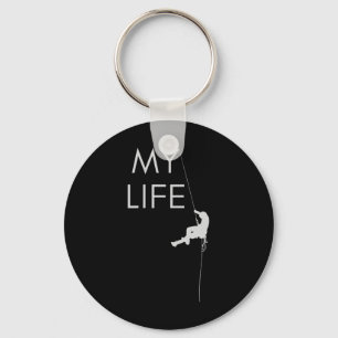 My Life Rock Climbing Key Ring