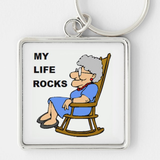 MY LIFE ROCKS KEY RING (Front)