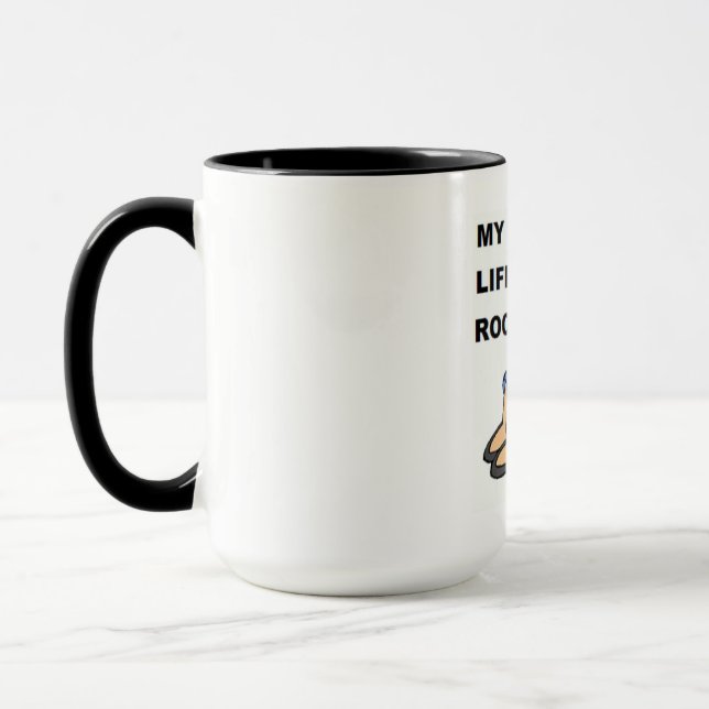 MY LIFE ROCKS MUG (Left)