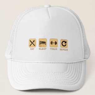 My Lifestyle Eat Sleep Train Repeat Trucker Hat