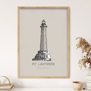 My Lighthouse Print, I am the Light of the World, Poster