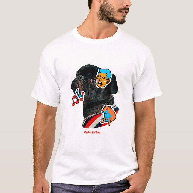My Lil Sad Boy - Sad Dog Memes T-Shirt (Front)