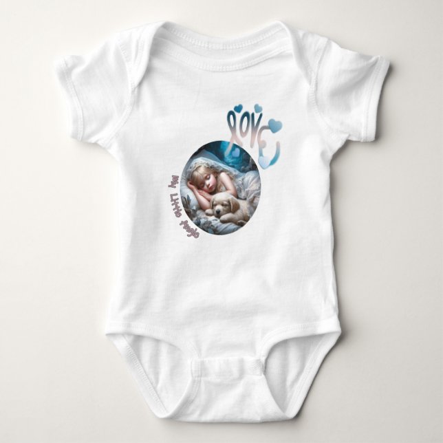 My Little Angel Baby Jersey Bodysuit (Front)
