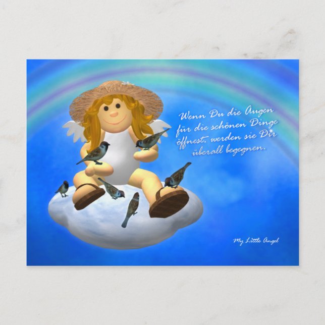 My Little Angel: Schöne Dinge Postcard (Front)