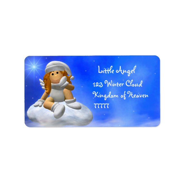My Little Angel: Wintertime Labels (Front)