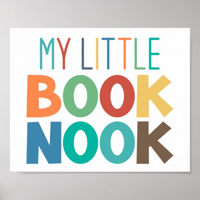 My Little Book Nook Reading Corner Poster (Front)