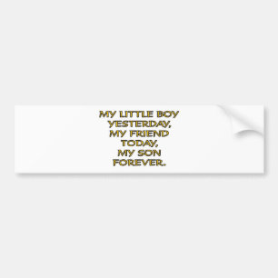 MY LITTLE BOY BUMPER STICKER