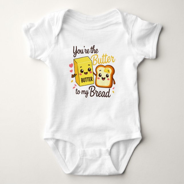 My Little Butter & Bread Baby Grow Baby Bodysuit (Front)