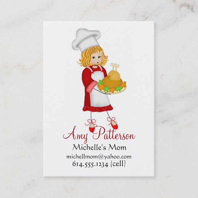 My Little Chef Cook Mummy Cards (Front)