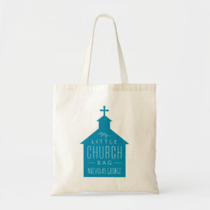 My little church bag blue kid's tote