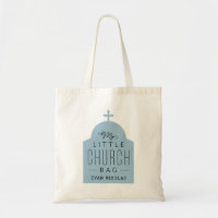 My little church bag cute blue Orthodox dome tote