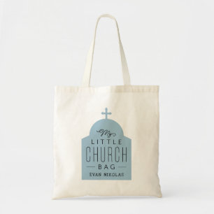 My little church bag cute blue Orthodox dome tote
