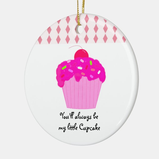 My Little Cupcake Ceramic Ornament (Left)