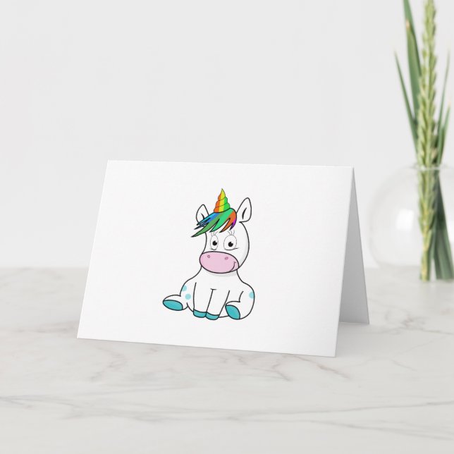 My little cute Unicorn Card (Front)