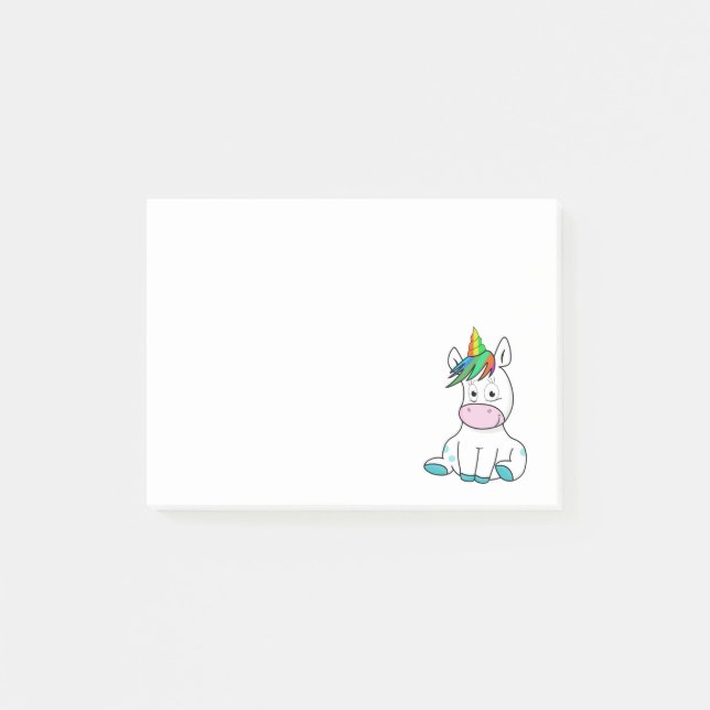 My little cute Unicorn Post-it Notes (Front)
