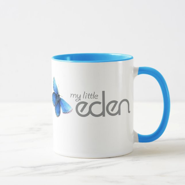 my little eden blue butterfly mug (Right)