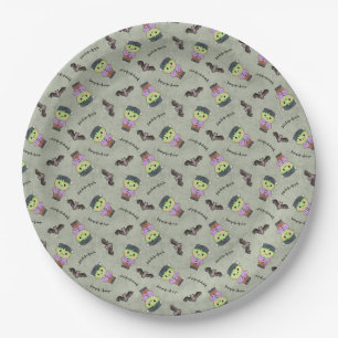 My Little Frankenstein - Seamless Paper Plate