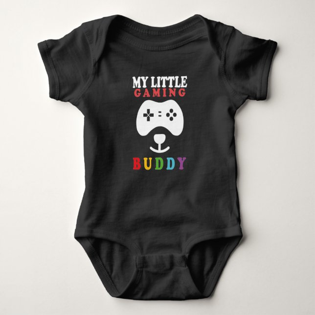 My little Gaming Buddy Baby Bodysuit (Front)