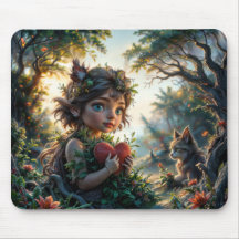 My little heart mouse pad