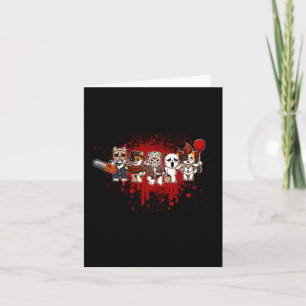 My Little Horror Crew - Halloween Calico Cat Card