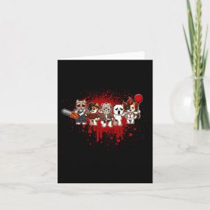 My Little Horror Crew - Halloween Calico Cat Card