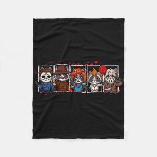 My Little Horror Crew - Halloween Horror Movies Ra Fleece Blanket