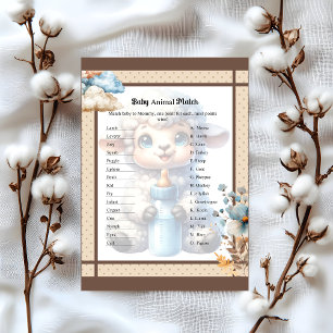 My Little Lamb_ Baby Animal Match Custom Letterhead
