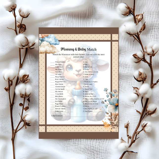 My Little Lamb_  Mummy and Baby Match Custom Letterhead (Creator Uploaded)