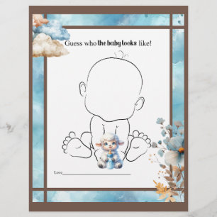 My Little Lamb_ Who Baby Looks Like Custom Letterhead