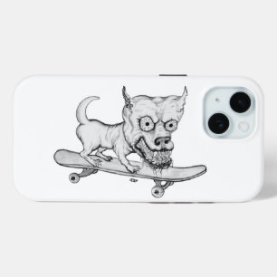 My little Lovely Dog - pencil drawing iPhone 15 Case