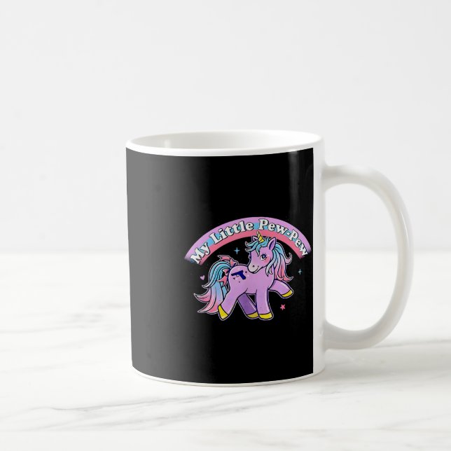 My Little Pew-pew Unicorn  Coffee Mug (Right)
